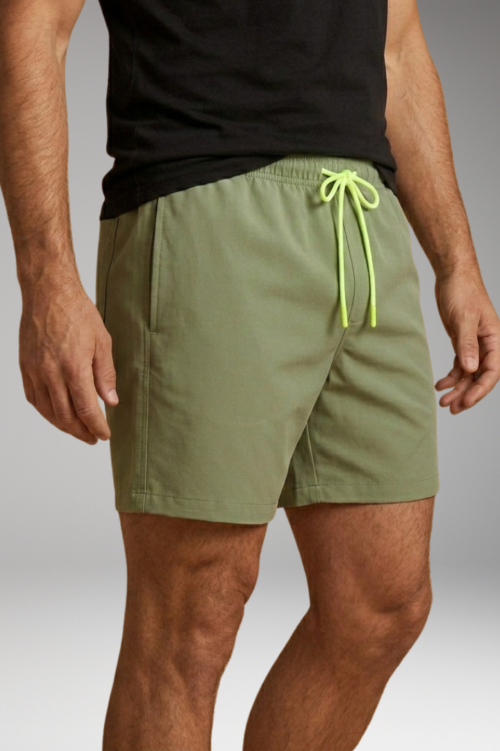 Men’s Swim Trunks with Quick-Drying Fabric and Elastic Waistband