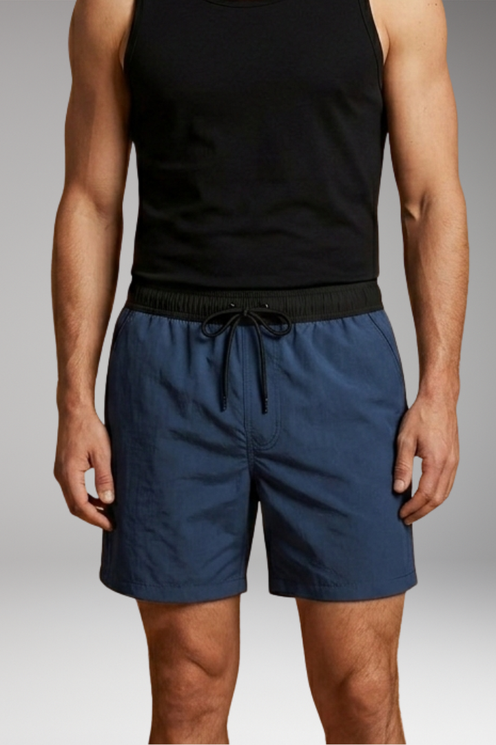 Men’s Swim Trunks with Sleek Design and Elastic Waistband