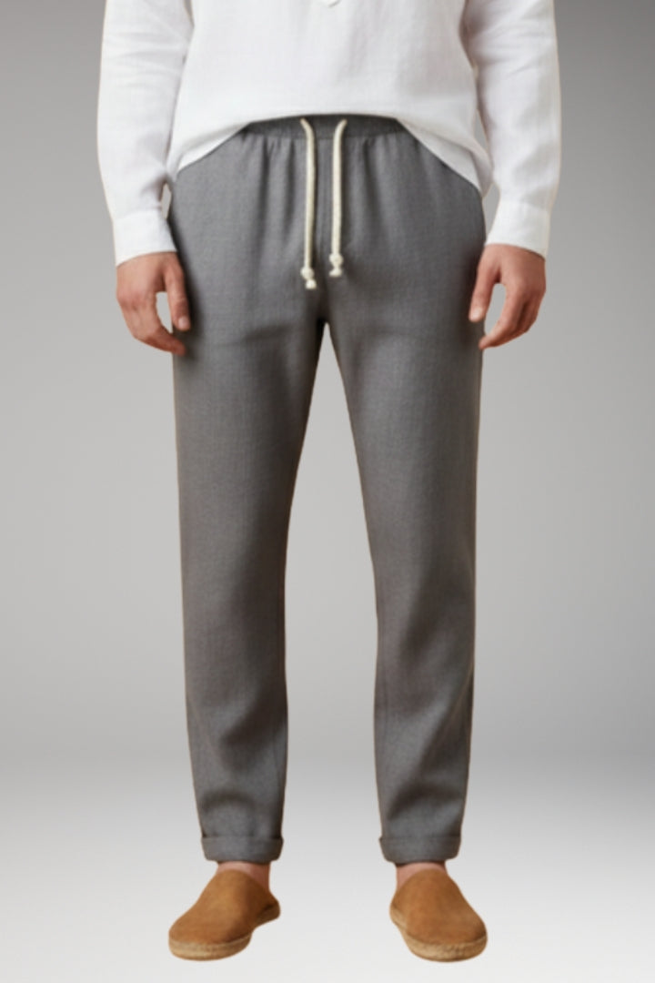 Men’s Trousers with Elastic Waistband and Drawstring