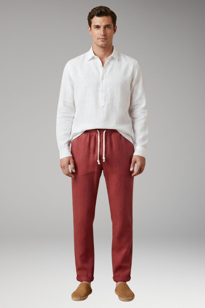 Men’s Trousers with Elastic Waistband and Drawstring