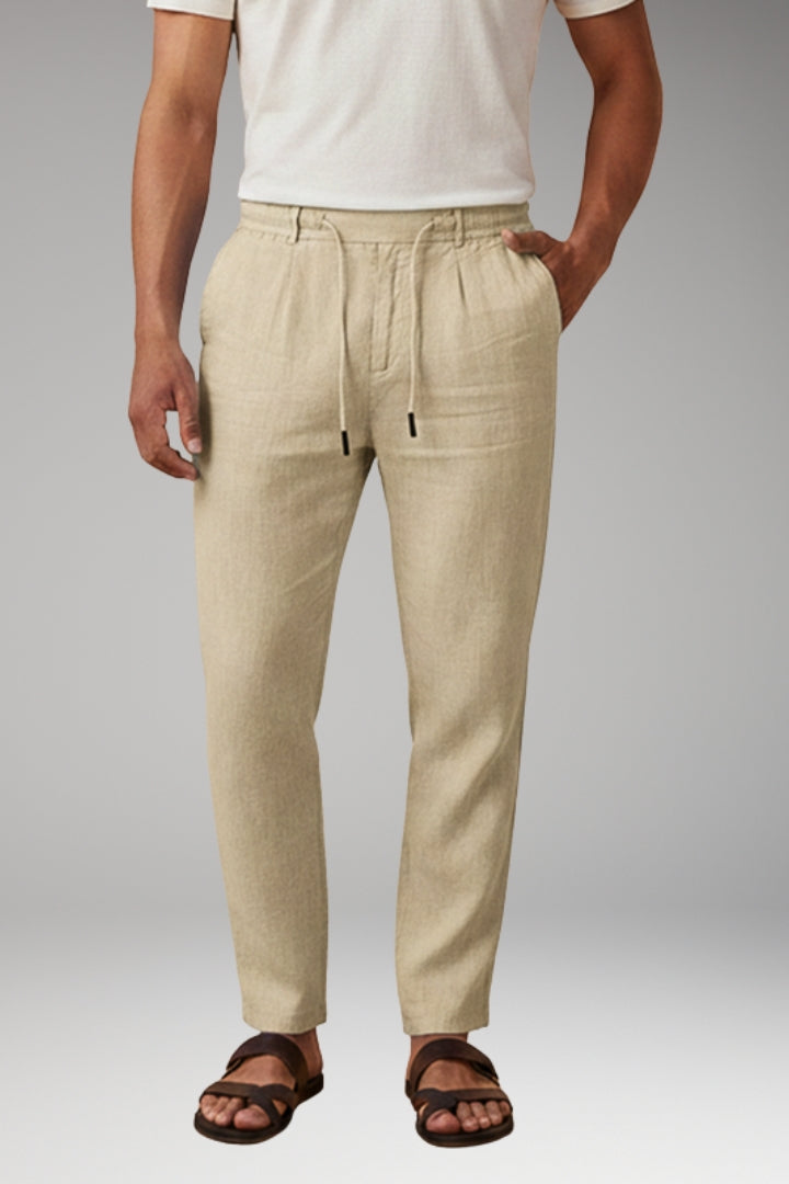 Men’s Trousers with Elasticated Waistband and Side Pockets