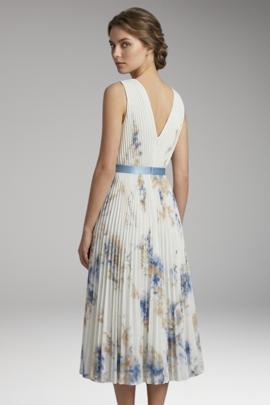 Women's Dress with V-Neckline and Wrap Design