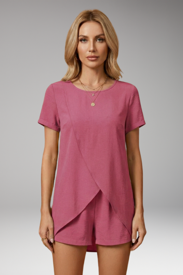 Women's Elegant Summer Co-ord Lounge Set with Relaxed Fit